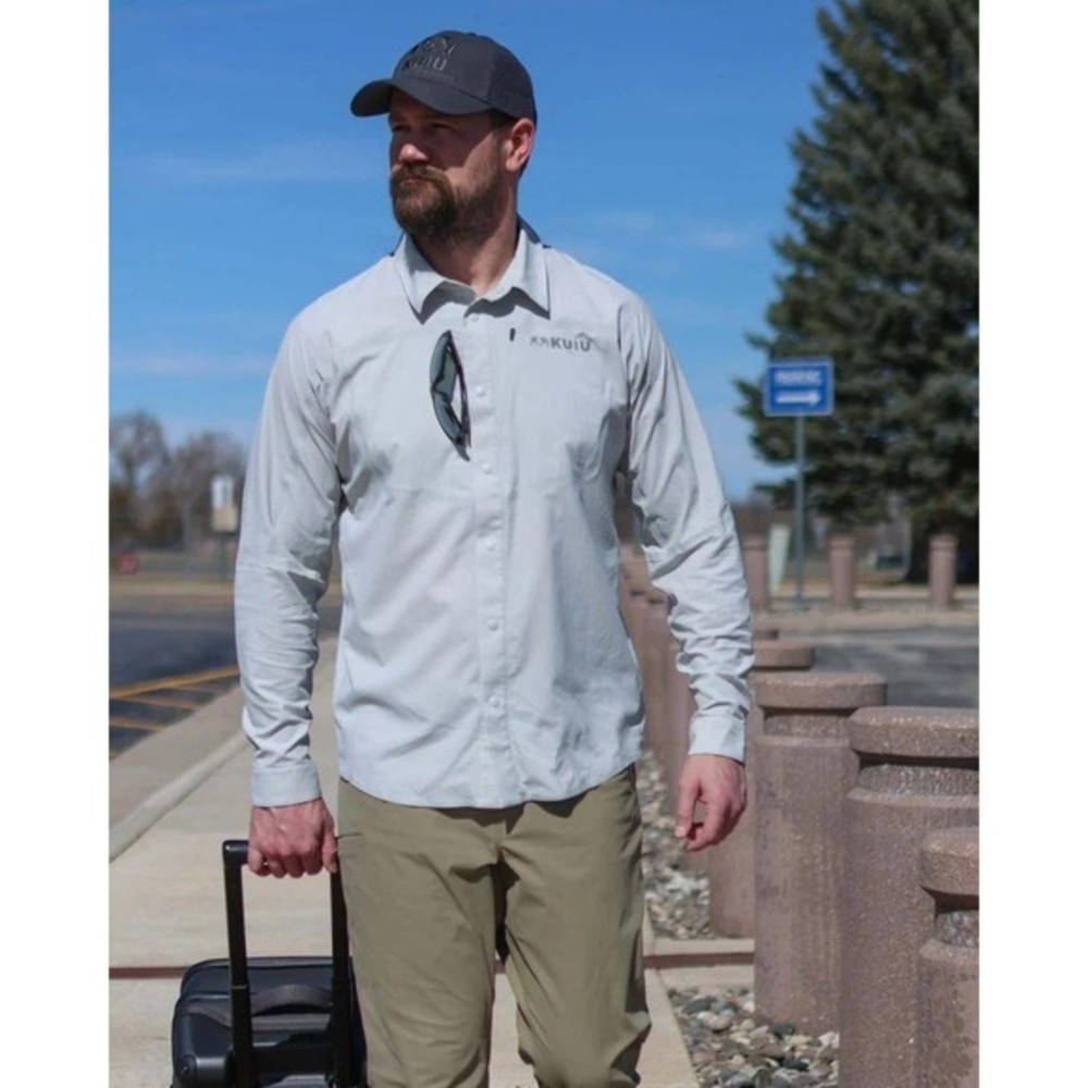 KUIU Mesa Vented Long Sleeve Snap Shirt Lunar Size XXL New With Tags
